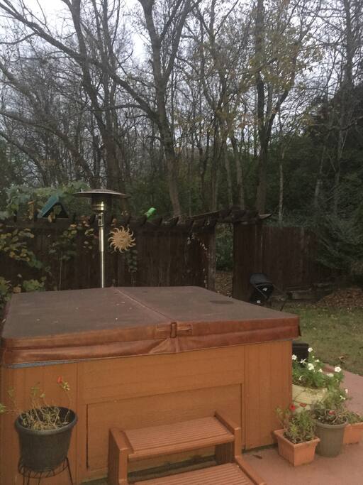 Private hot tub