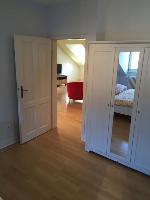Bedroom 1 and living room