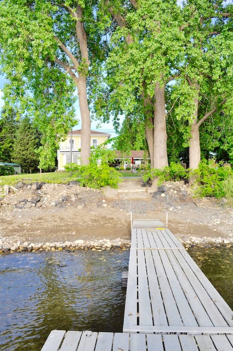 View of the house from the lake