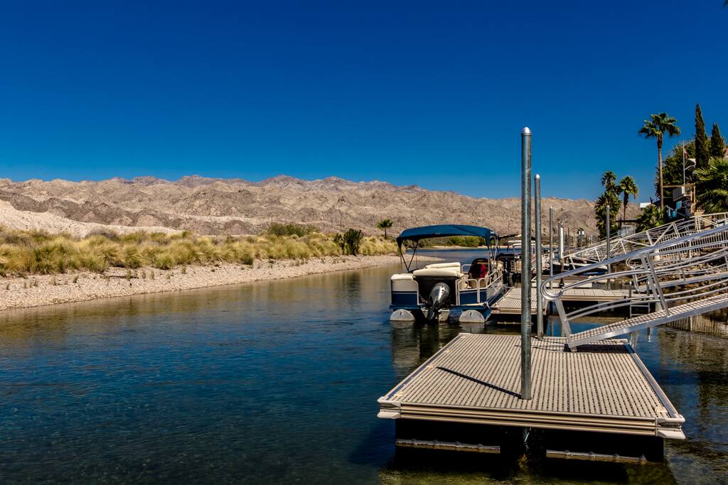 Private boat dock.