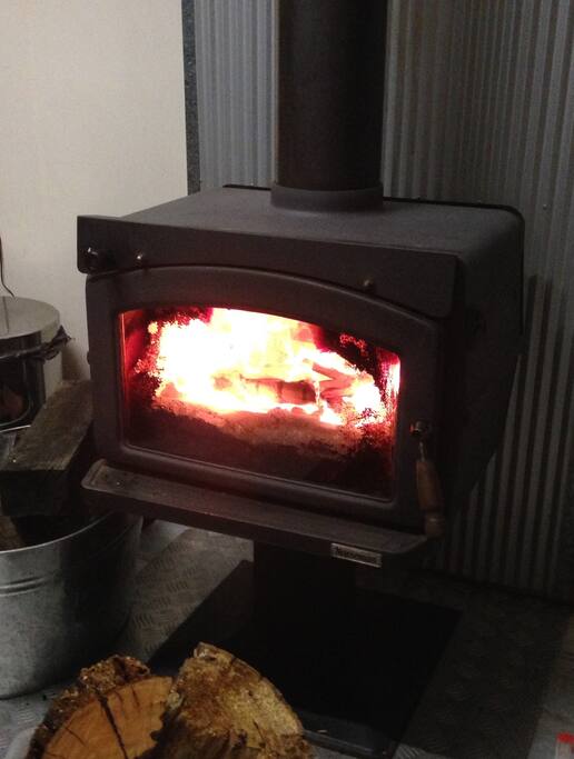 This is one of two cozy fireplaces.
