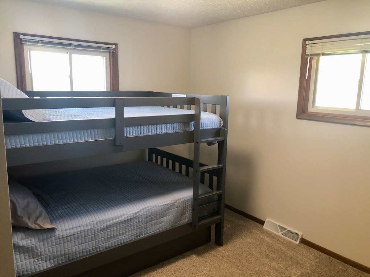 Bedroom 2 - Located on the main floor.  Full over Full Bunk Beds w/ Twin Trundle.  Sleeps 5, but no more than 159lbs on the the top bunk.  Has a nice closet in the room too. 