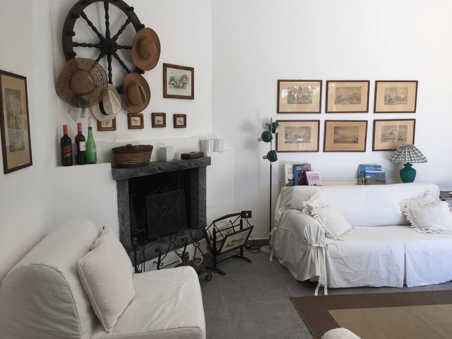 Il camino (the rustic fireplace)