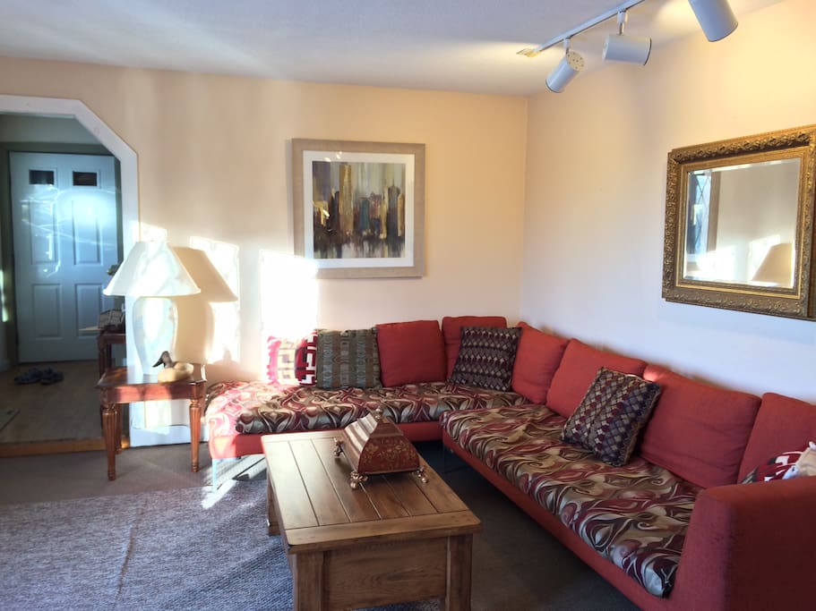 Long, comfortable couch