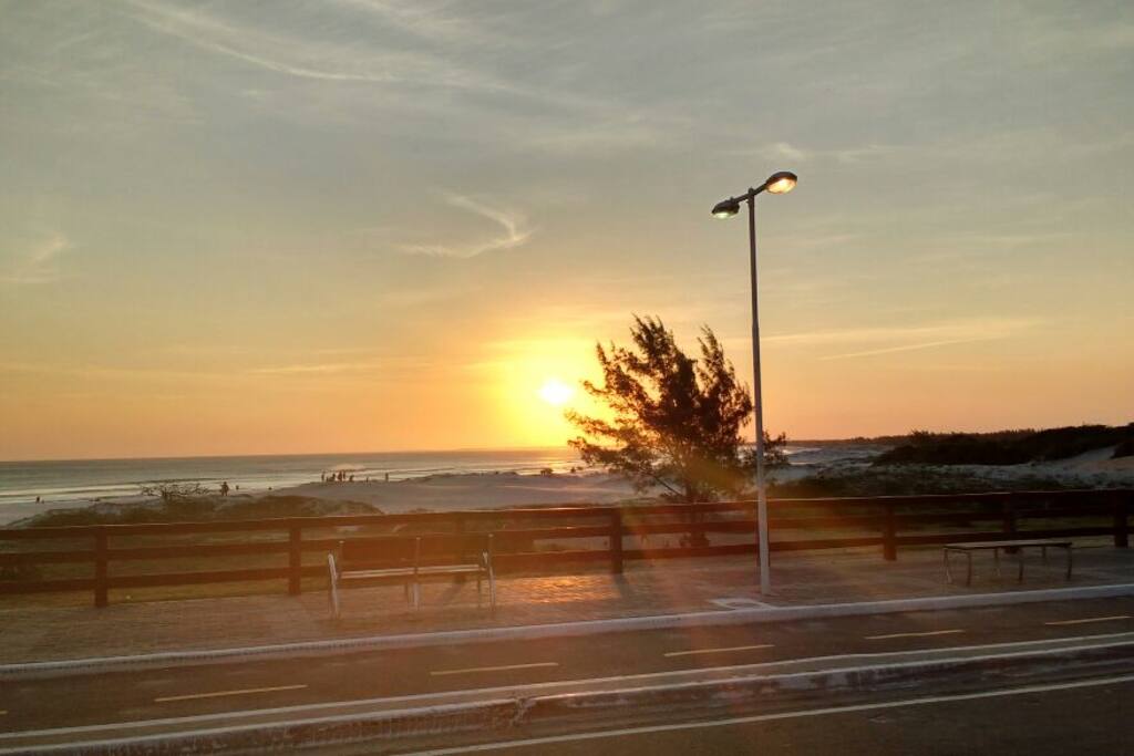 Pôr do Sol na Praia Grande