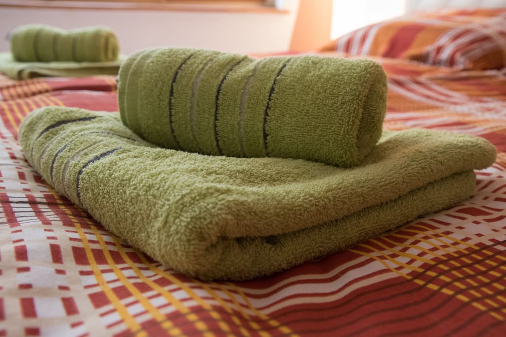 One set of towels and sheets for your stay