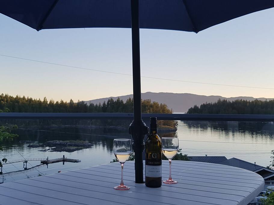 Dusk on the deck