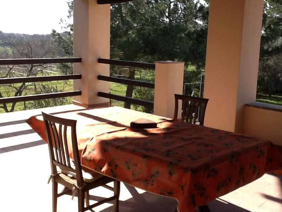 The terrace