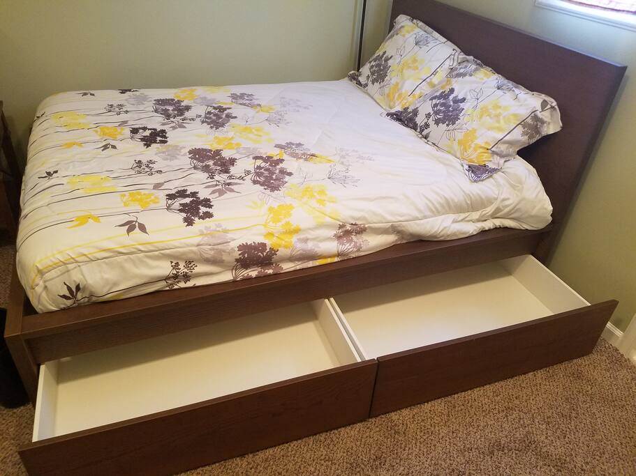 Storage for your clothes so you aren't living out of a suitcase!