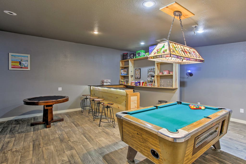 When you're not spending time outdoors, the game room offers entertainment for everyone!