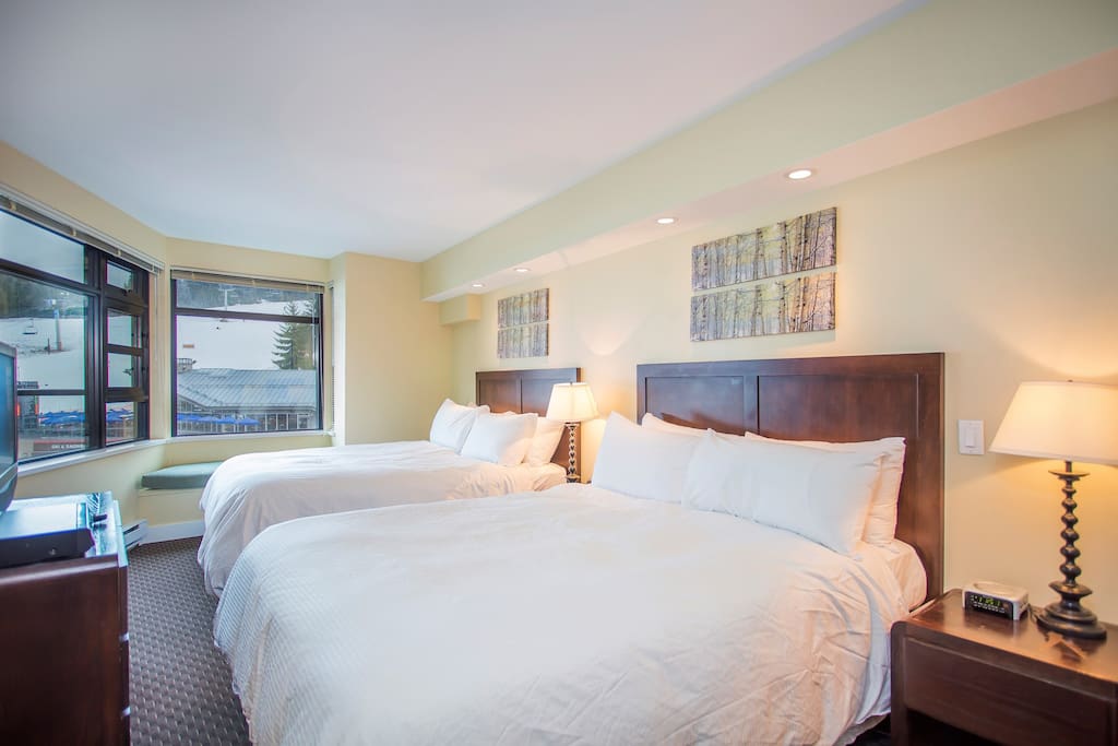 The two bedrooms can sleep up to 6 guests and have views that will energize and inspire.
