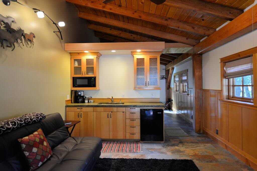 LIVING ROOM & KITCHENETTE