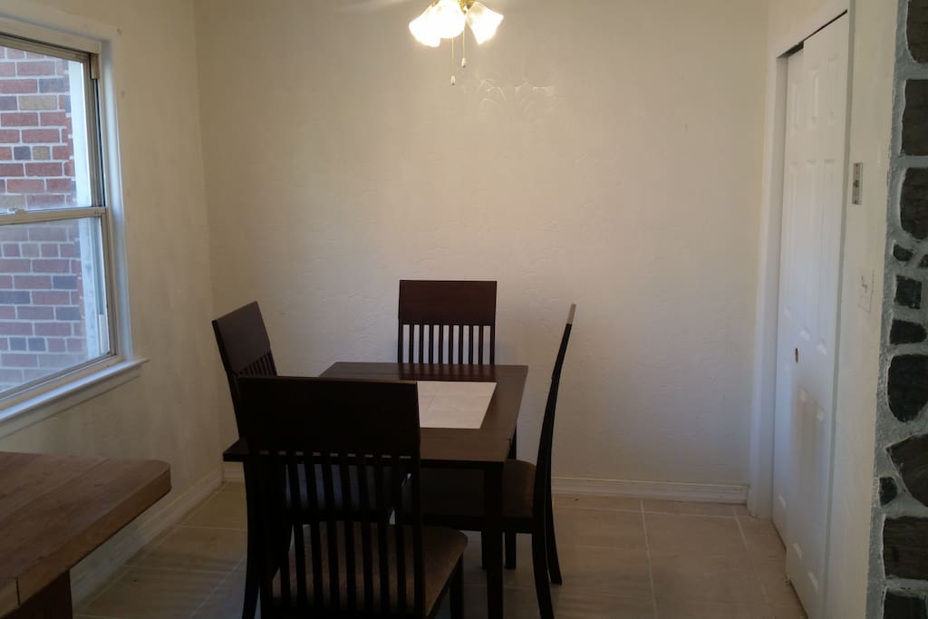 Kitchen dining area.
