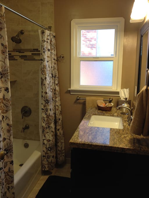 Newly updated bathroom