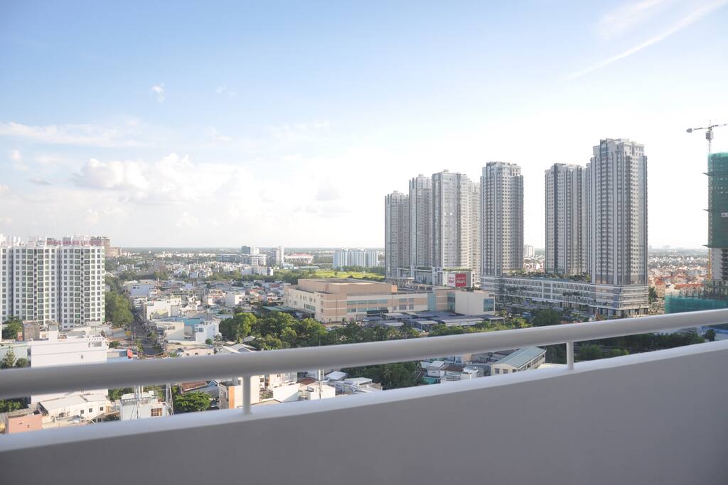 View of our neighborhood from our balcony