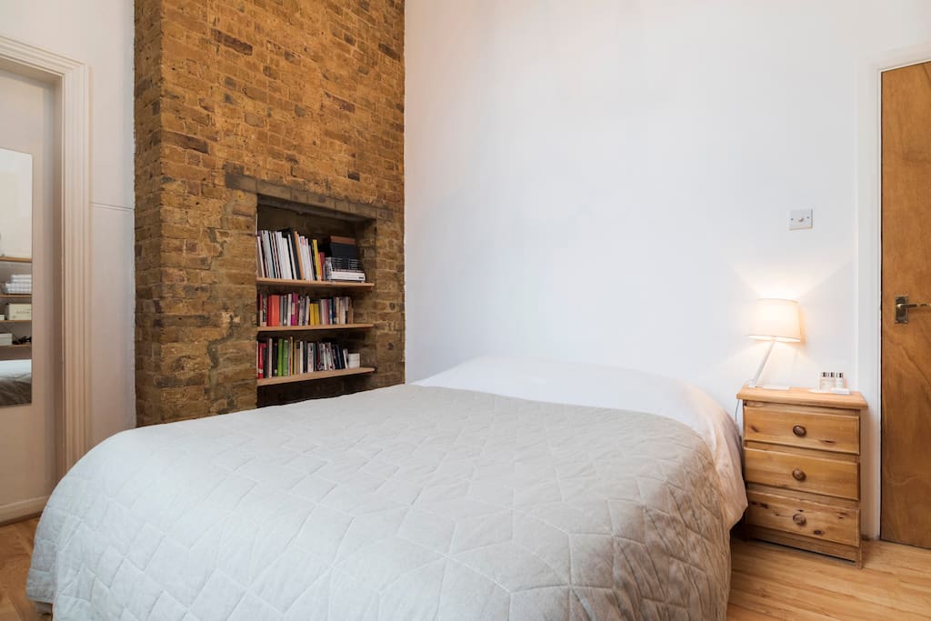 Bedroom with king size bed.