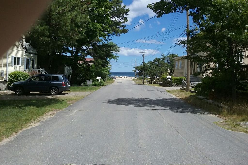 Ocean view from front of the house