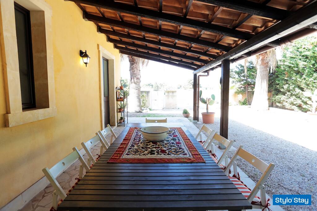 Veranda arredata