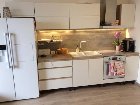 2 BR, 
Free parking, fireplace, Castle/Slavín view