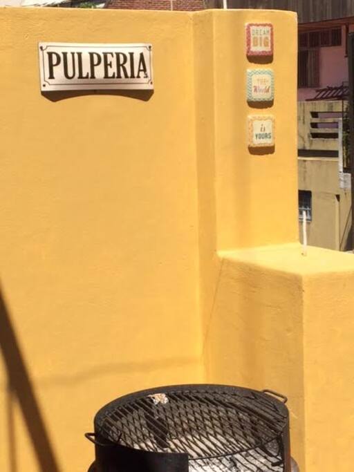 Parrilla en la terraza