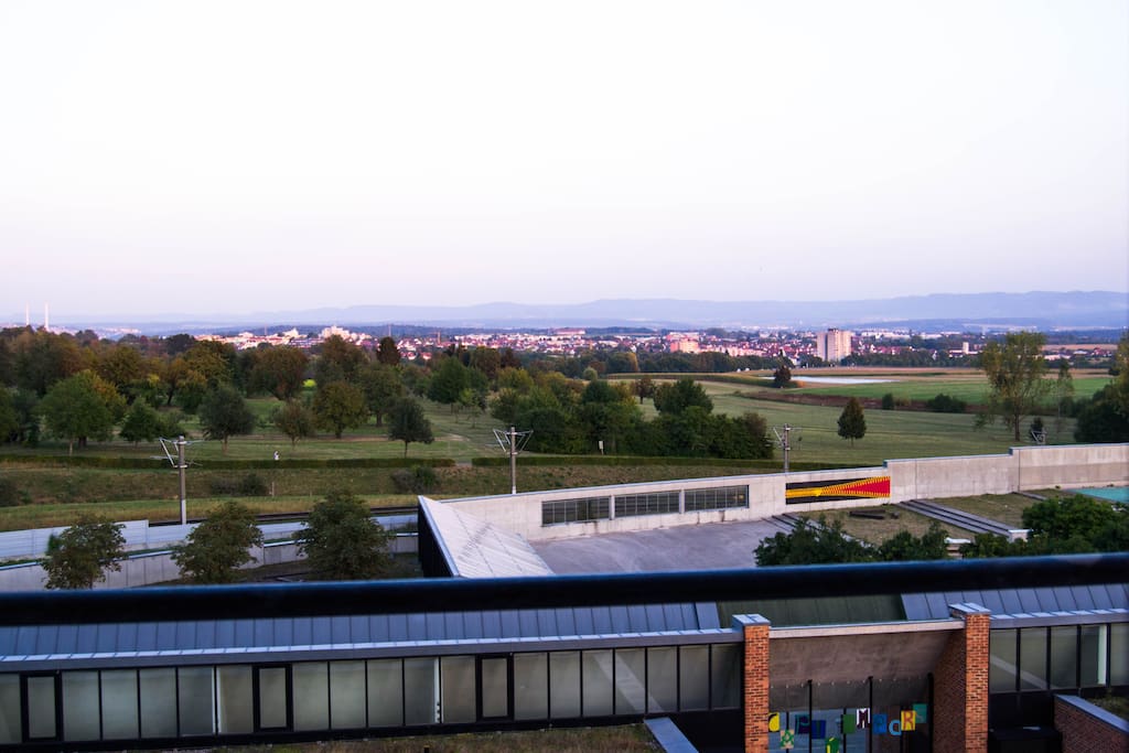 Fensterausblick aus dem Wohnzimmer