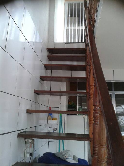 Escada que leva ao quarto
