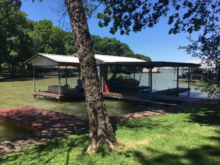 Boathouse and fishing pier