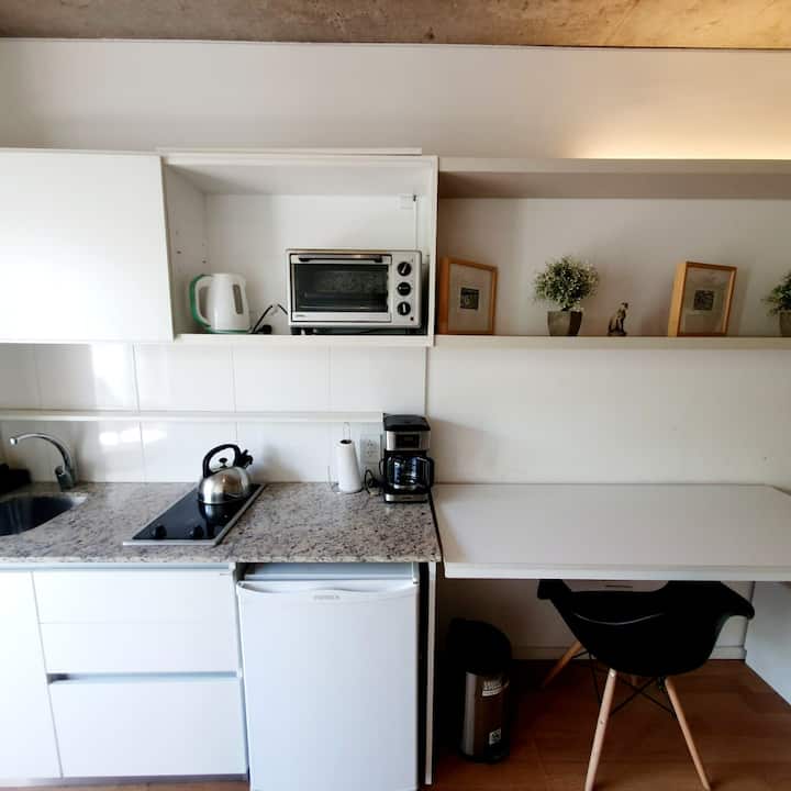 Studio mobiliado em Chacarita em frente ao Parque Los Andes