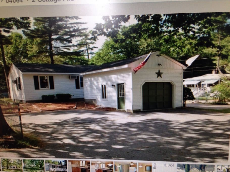 Plenty of off street parking a grill and patio set and a basketball hoop for the kids and a fire pit too