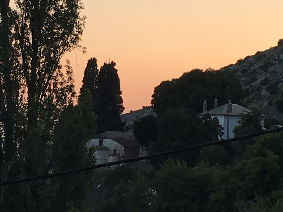 Sunset from the terrace