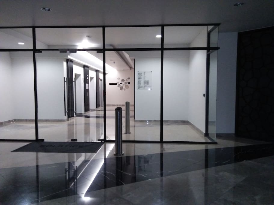 Entrance and Exit Lobby from Information and Security Desk way.