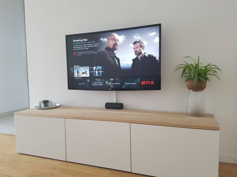 L'espace Salon avec Netflix à disposition