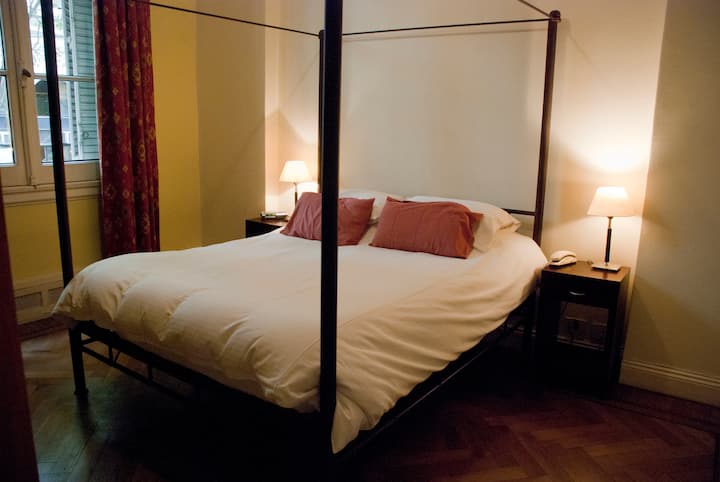 Bedroom 1 with four post bed