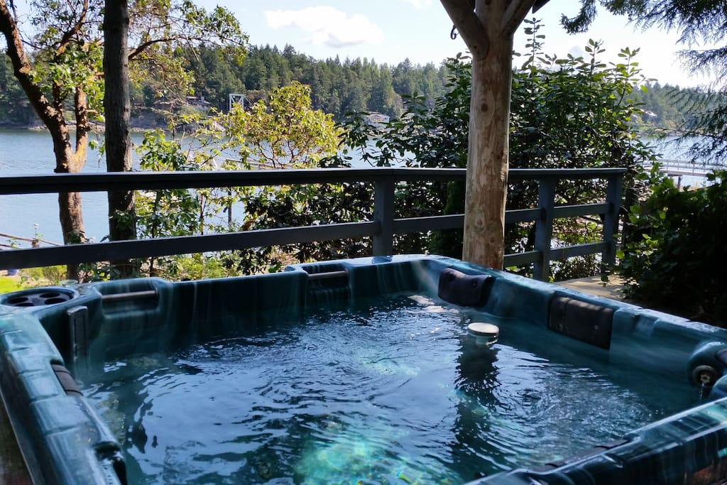 Have a soak in our hot tub