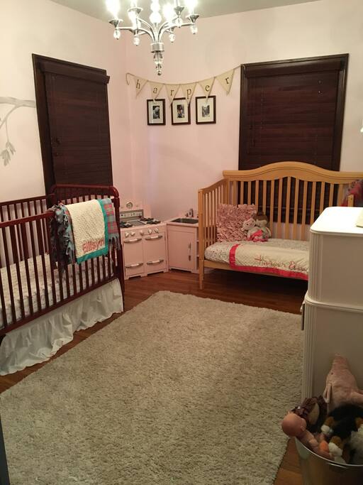This room can have an air mattress on the floor to sleep two additional people.