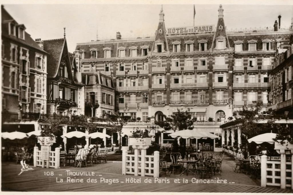 L'hôtel de Paris à sa construction en 1870.
