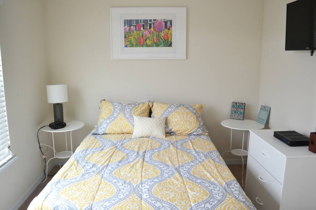 Clean, private, airy, and bright. Everything you need is here.