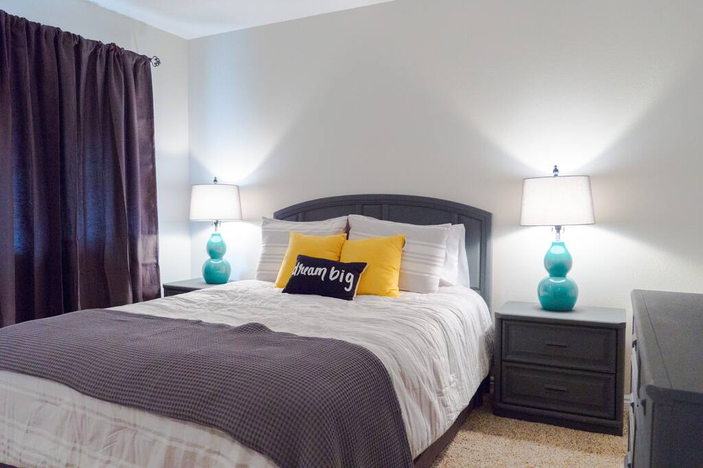 Dream Big in this queen size bed after a long day of activities or just because you want to Dream Big.
