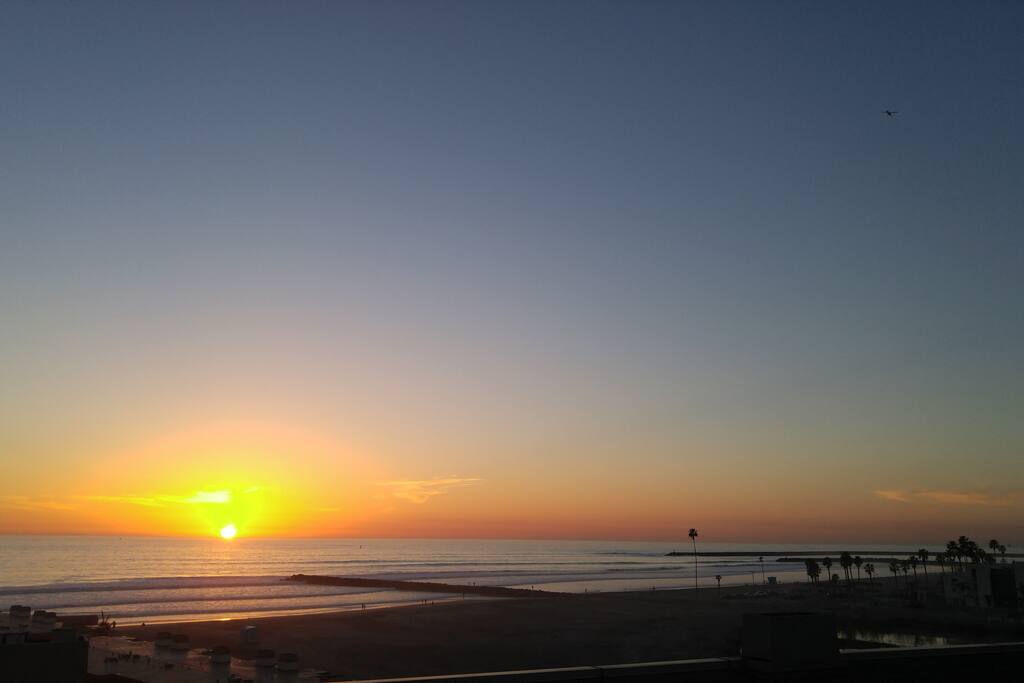 Sunset overlooking the Pacific