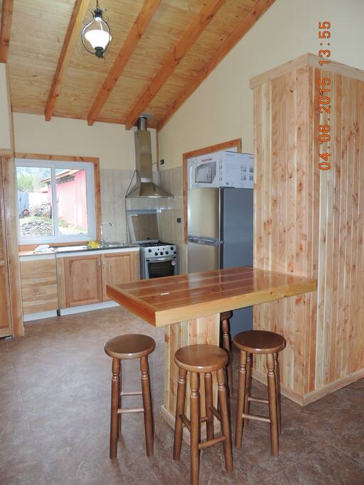 cómoda cocina americana