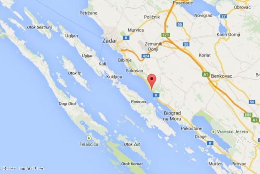 Location- between Zadar and Biograd