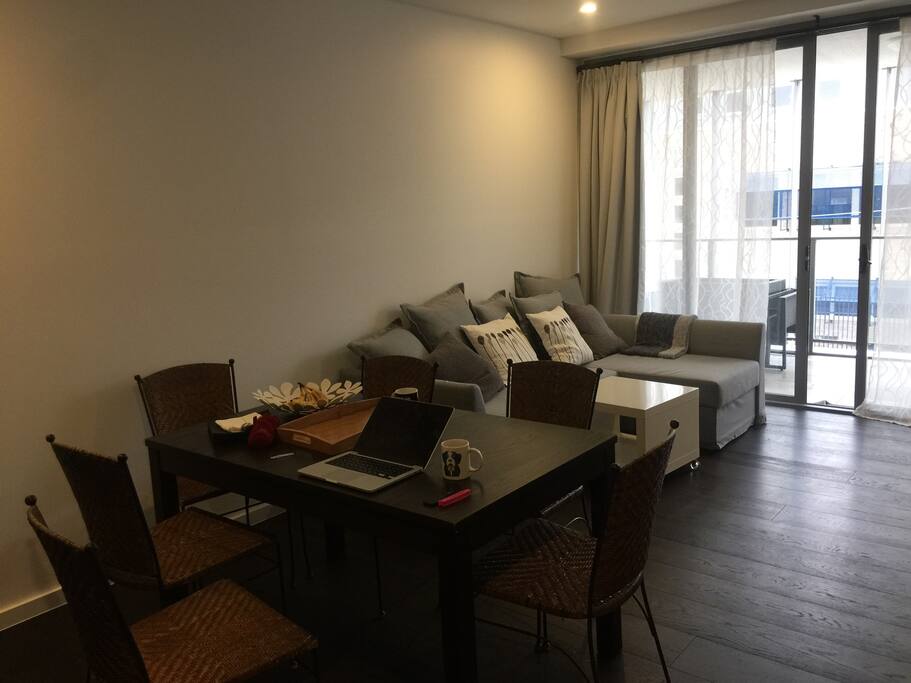 Living room and dinning room