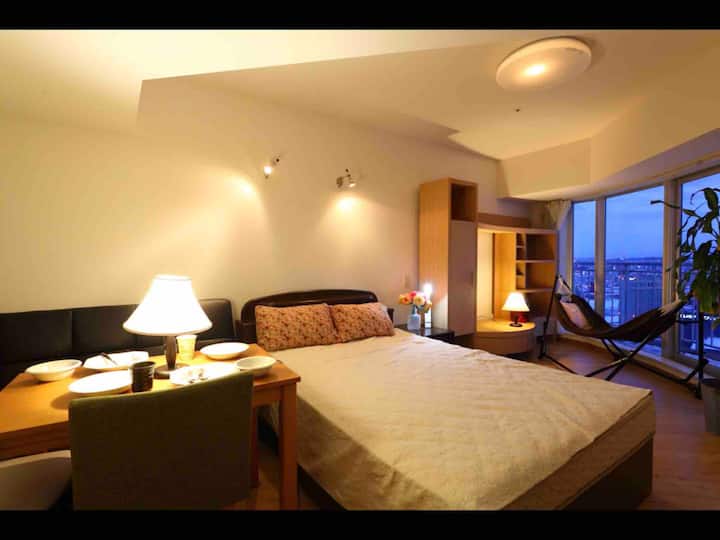 30f・logosのハンモックとジャグジーバスのある部屋・最大３人・繁華街まで5分 - Sapporo