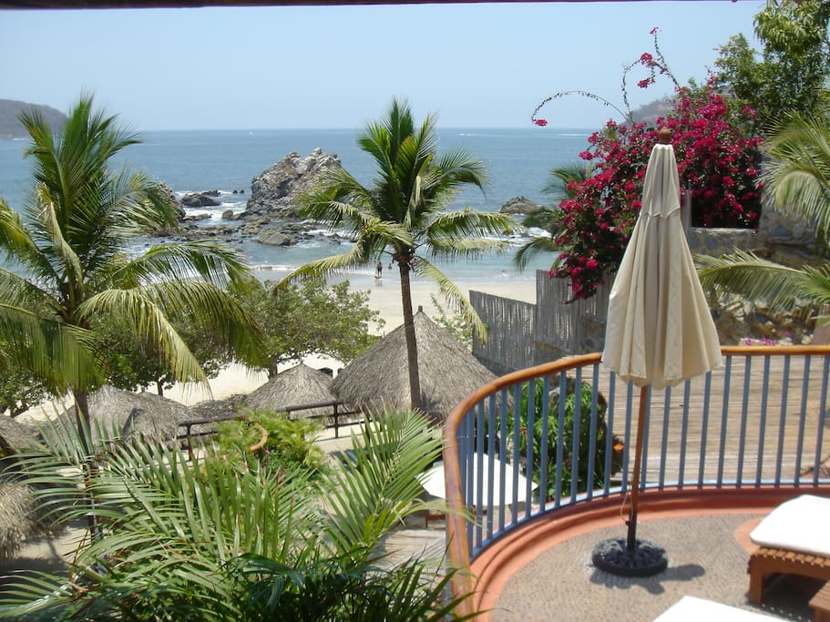 Zihuatanejo Bay from our deck.