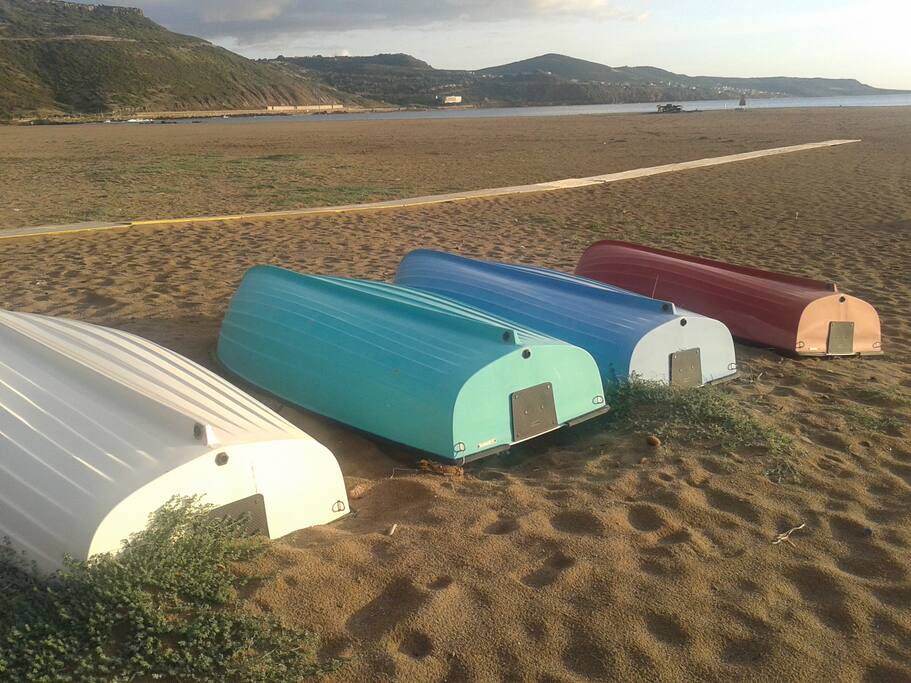 Spiaggia di Bosa Marina in inverno