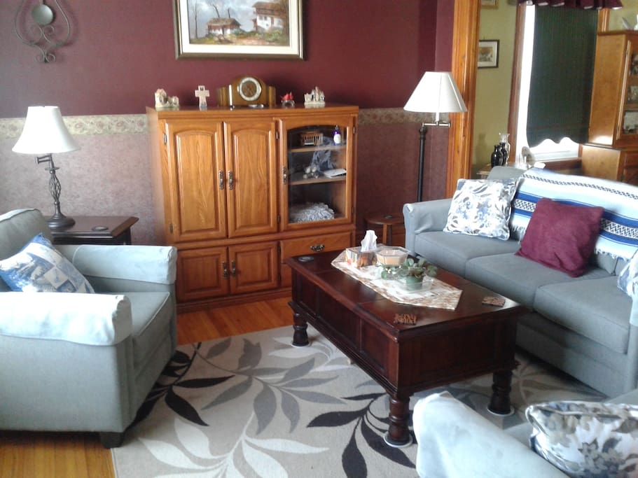Newly furnished couch sets for a most comfortable and tastefully decorated relaxed atmosphere.