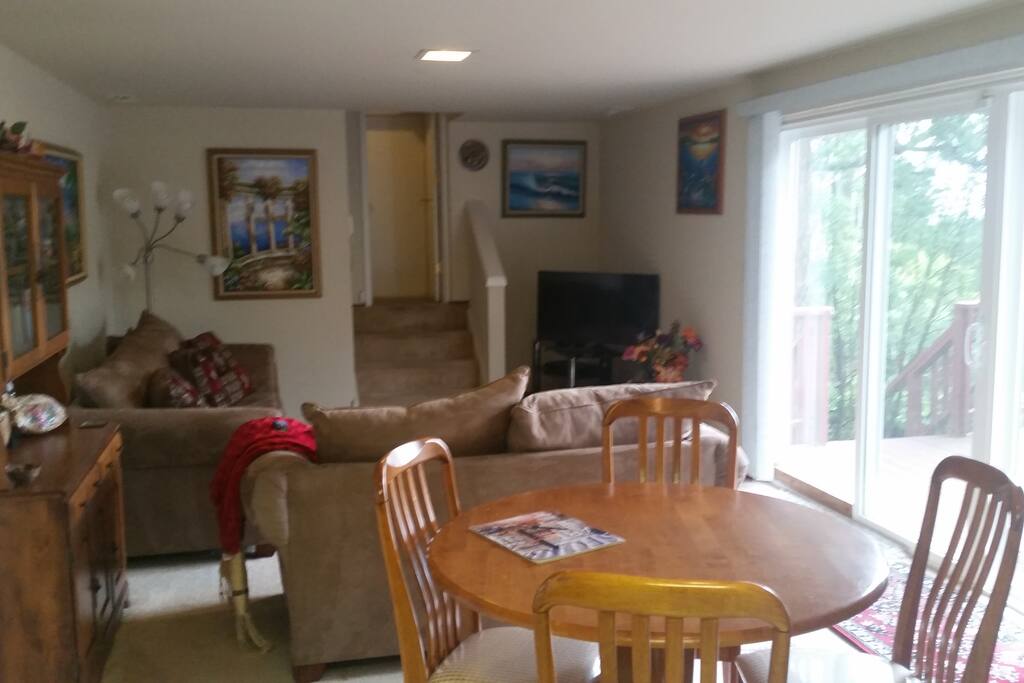 When you walk out on the deck you will be able to see the ocean, and experience the serene setting.