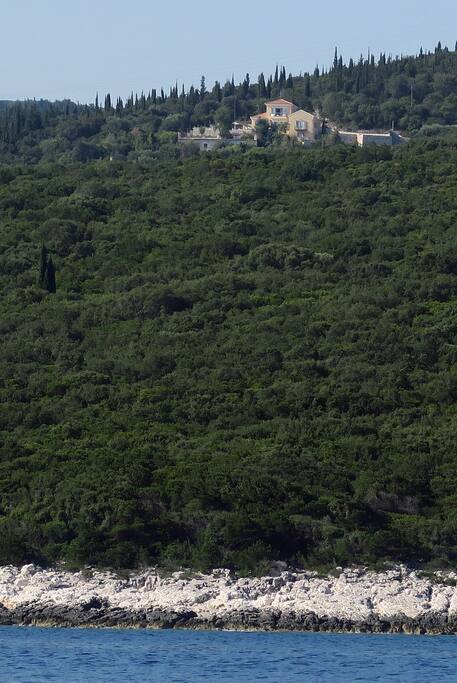 View of the Villa from the sea