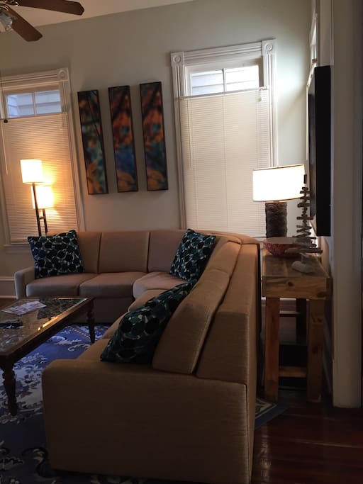 Living room with sleepers sofa
