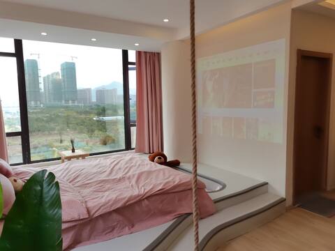 （3）温州大学城/秋千公主童趣大床房